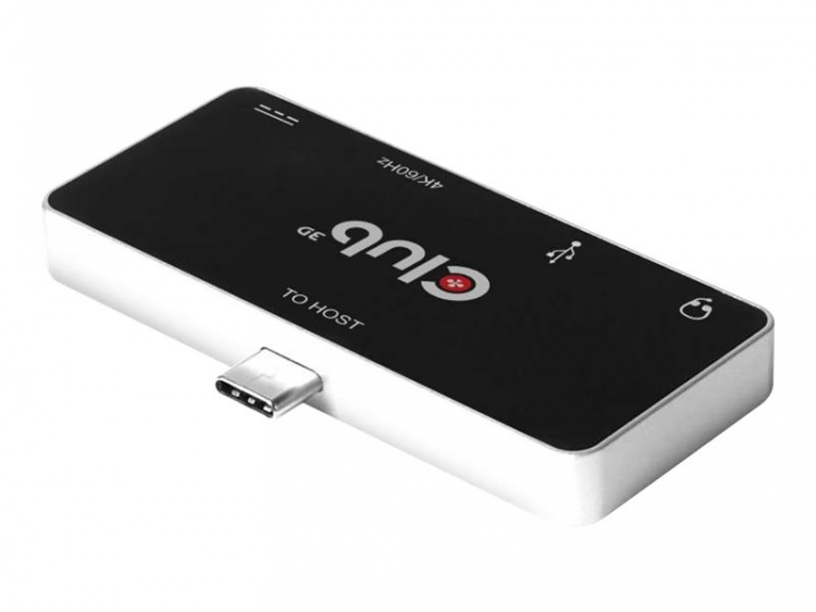 CLUB3D csv-1591 USB 3.2 Gen 1 (3.1 Gen 1) Type-C dokkingstasjon svart, krom