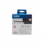Brother DK-22251 Etikettbånd Svart og rød på hvit