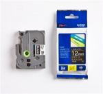 Brother TZe-335 etikettbånd Hvit på svart