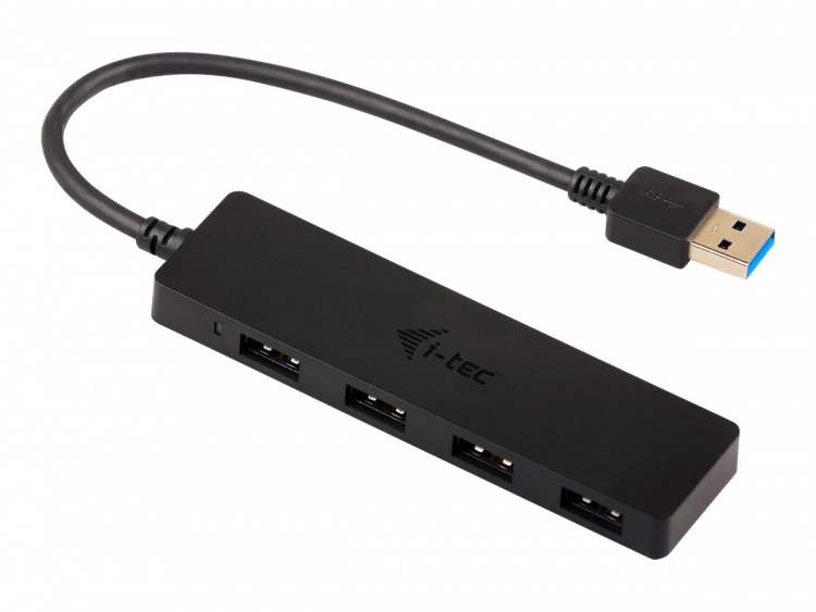 i-tec USB 3.0 Slim Passiv HUB Hub med 4 USB-porter