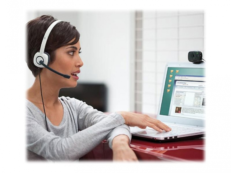 Logitech H150 Hodesett hodebøyle hvit