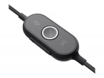 Logitech Zone Wired UC-hodesetthodebånd USB Type-C svart