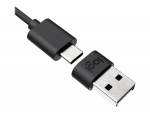 Logitech Zone Wired UC-hodesetthodebånd USB Type-C svart