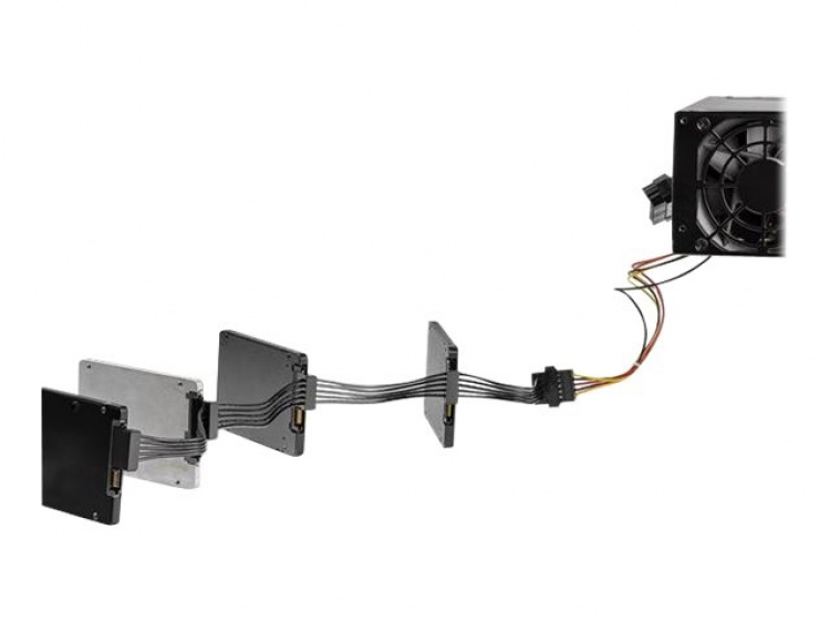 StarTech.com PYO4SATA intern strømforsyningskabel 0,4 m