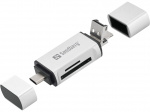 Sandberg Kortleser USB-C+USB+MicroUSB Sandberg Kortleser USB-C+USB+MicroUSB