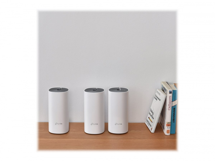 TP-LINK Deco E4 (3-pk) Dual-band (2,4 GHz / 5 GHz) Wi-Fi 5 (802.11ac) Hvit, grå