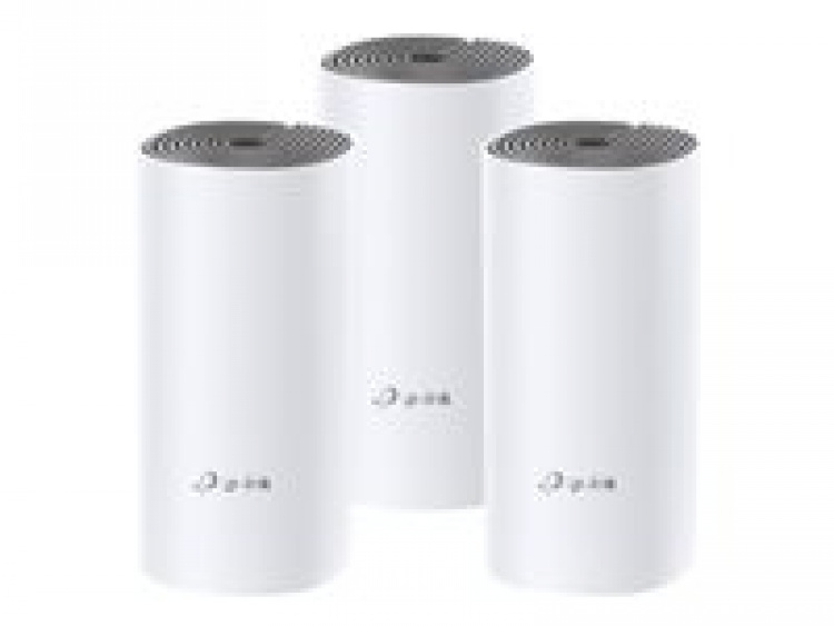 TP-LINK Deco E4 (3-pk) Dual-band (2,4 GHz / 5 GHz) Wi-Fi 5 (802.11ac) Hvit, grå