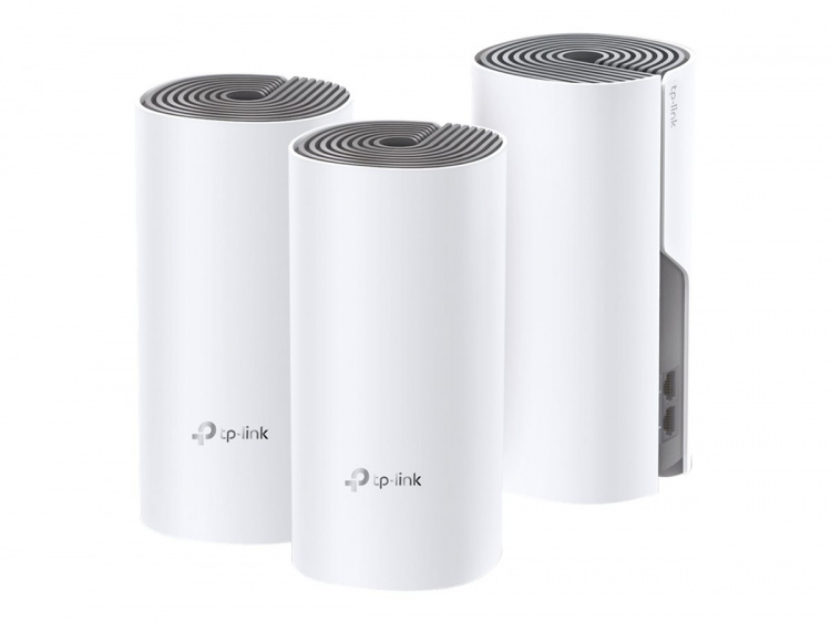 TP-LINK Deco E4 (3-pk) Dual-band (2,4 GHz / 5 GHz) Wi-Fi 5 (802.11ac) Hvit, grå