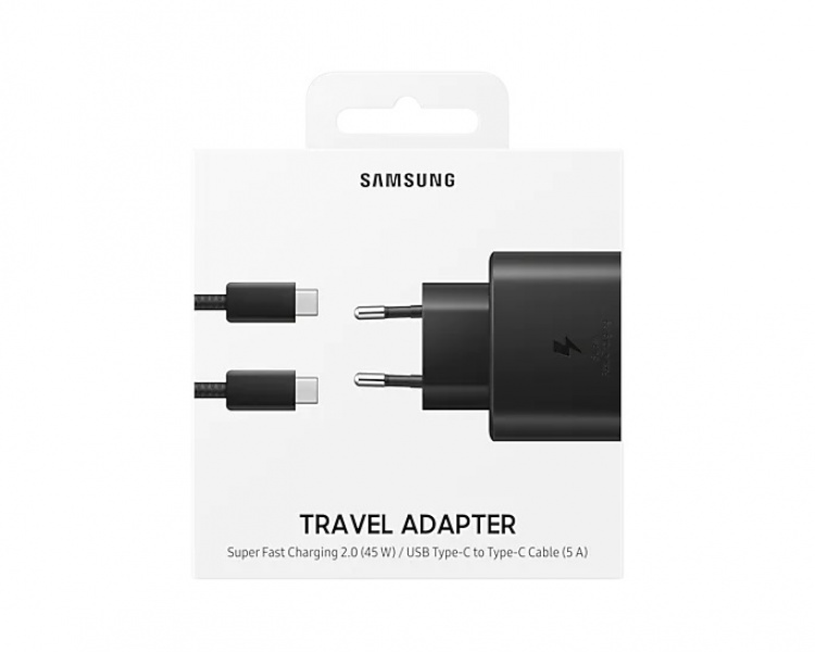 Samsung EP-TA845 Hurtiglader PD 3.0 45W med kabel 1 m, svart Samsung EP-TA845 Hurtiglader PD 3.0 45W med kabel 1 m, svart