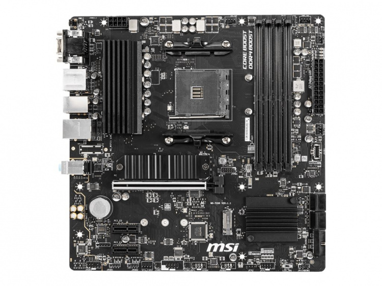 MSI B550M PRO-VDH moderkort AMD B550 Uttag AM4 micro ATX