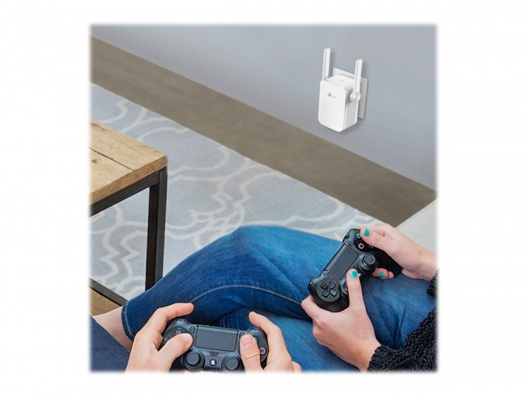 TP-LINK RE205 V3 Nettverksforlenger Nettverksrepeater Hvit 10, 100 Mbit/s