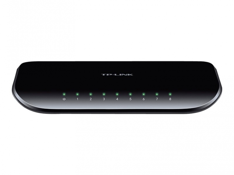 TP-LINK TL-SG1008D Ikke-administrert Gigabit Ethernet (10/100/1000) Svart