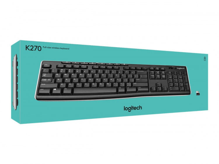 Logitech K270 Keyboard RF Wireless QWERTY Svart