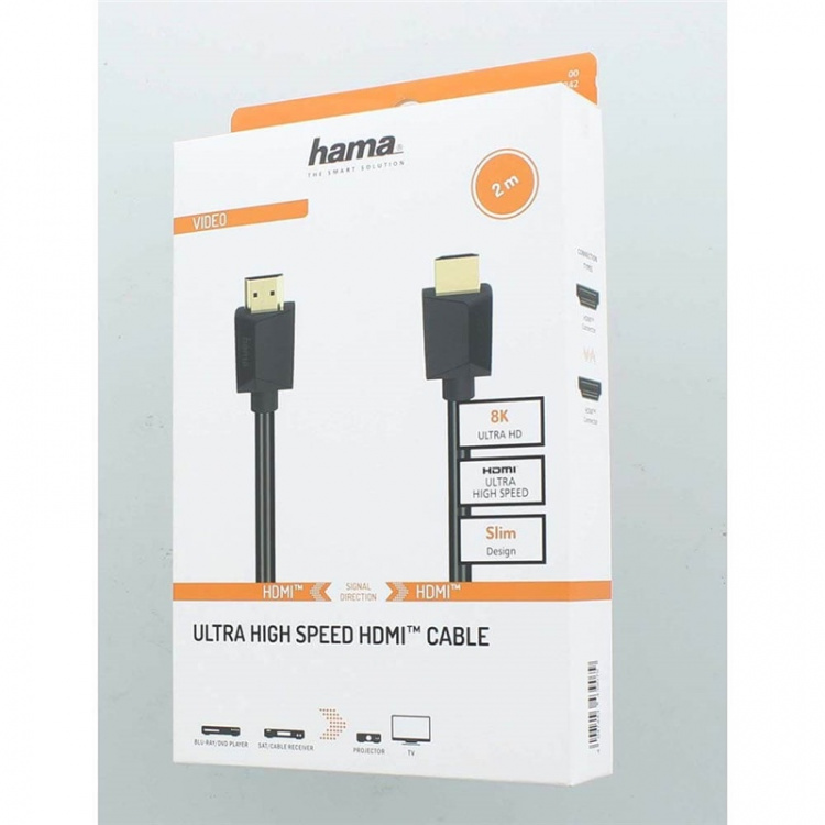 Hama Cable HDMI Ultra High Speed 8K 48Gbit/s 2.0m Gold Hama Cable HDMI Ultra High Speed 8K 48Gbit/s 2.0m Gold