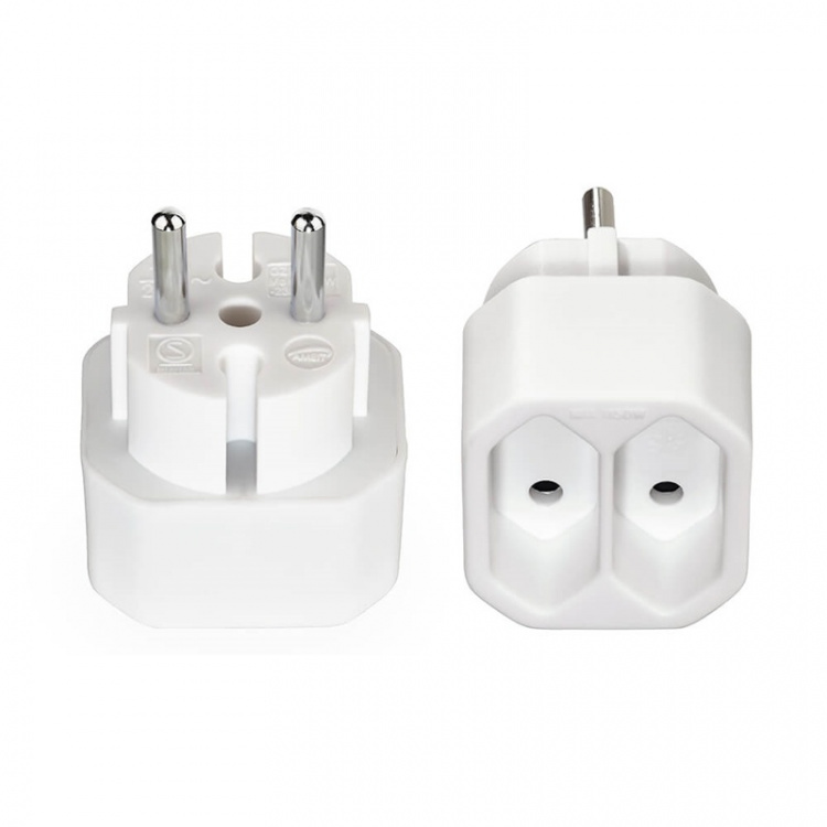 HAMA Multikontakt 2-veis 2-pack Hvit