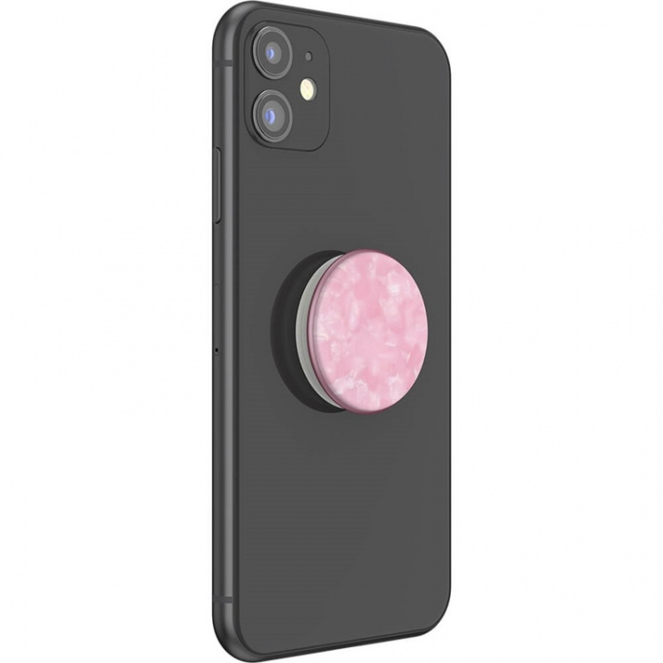 POPSOCKETS Acetate Pink Rose Avtagbart Grip med Stativfunksjon LUXE