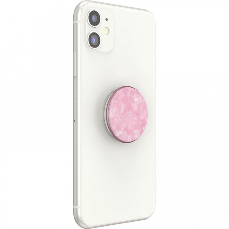POPSOCKETS Acetate Pink Rose Avtagbart Grip med Stativfunksjon LUXE