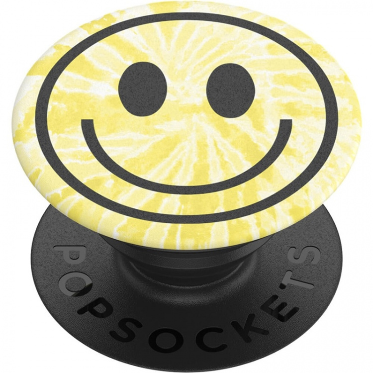POPSOCKETS Tie Dye Smiley Avtagbart Grip med Stativfunksjon