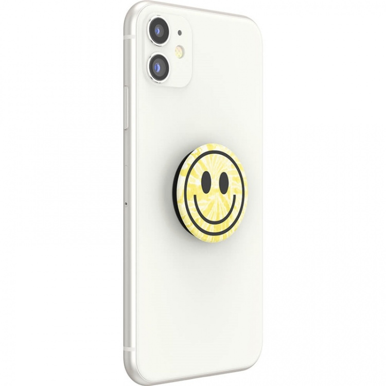 POPSOCKETS Tie Dye Smiley Avtagbart Grip med Stativfunksjon