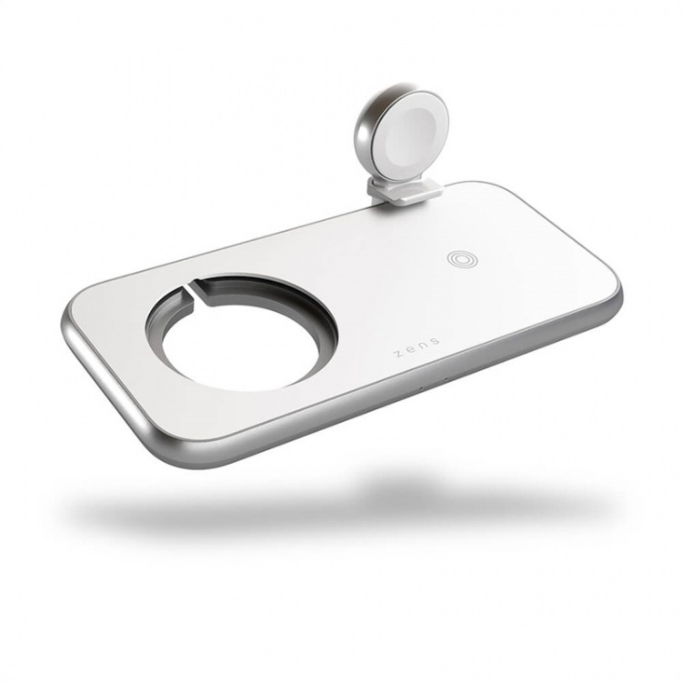 Zens 4in1 Lader Designet for Magsafe 10W+Plass for Magsafe + USB-A + Apple Watch Zens 4in1 Lader Designet for Magsafe 10W+Plass for Magsafe + USB-A + Apple Watch