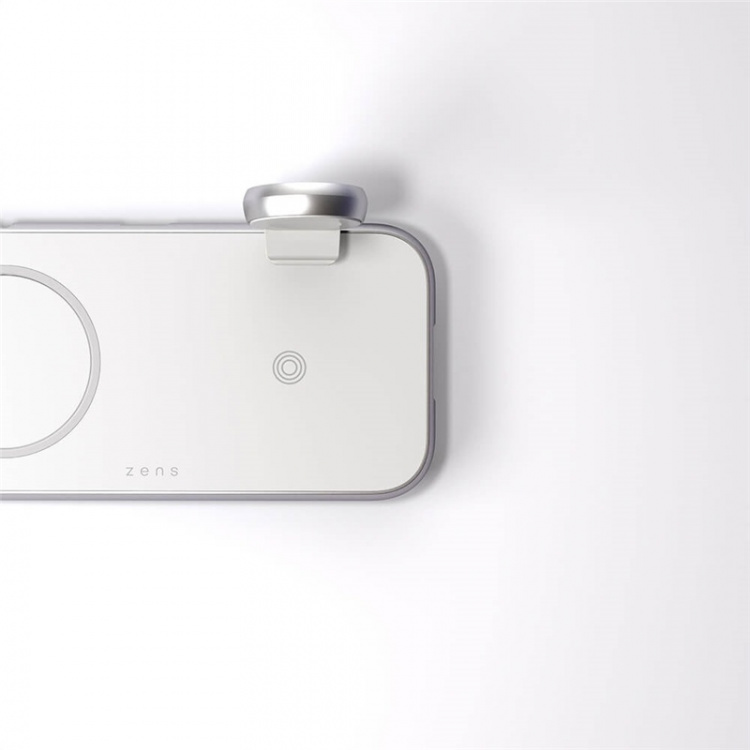 Zens 4in1 Lader Designet for Magsafe 10W+Plass for Magsafe + USB-A + Apple Watch Zens 4in1 Lader Designet for Magsafe 10W+Plass for Magsafe + USB-A + Apple Watch