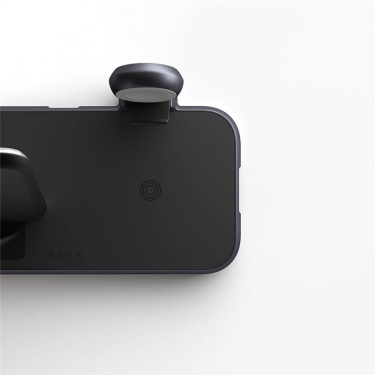 Zens 4in1 QI Bordlader 10W inkl 45W USB-C PD Svart