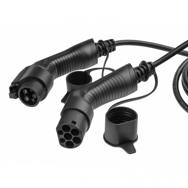 greencell Laddkabel Elbil EV19 Typ1 7m 3.6kW 16A 1-FAS Svart IP55