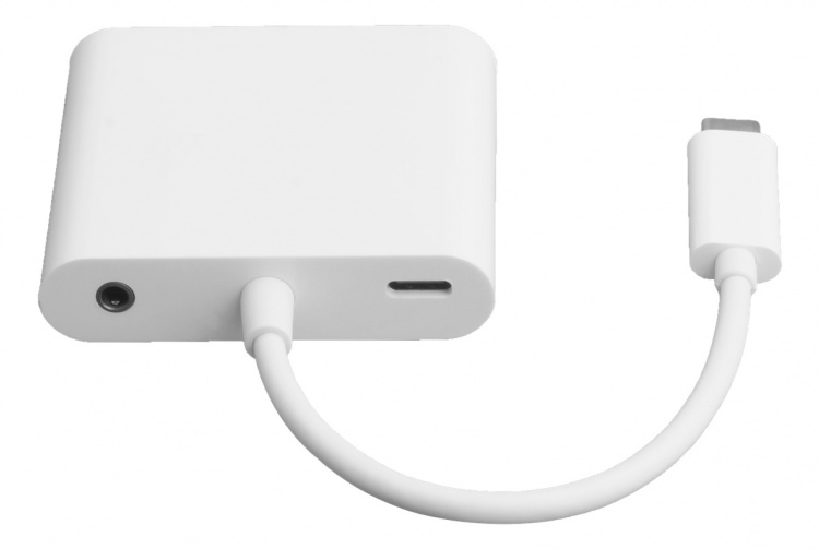 DELTACO USB-C-dokkingstasjon, HDMI/VGA/USB-C, 100 W USB-C PD 3.0, hvit DELTACO USB-C-dokkingstasjon, HDMI/VGA/USB-C, 100 W USB-C PD 3.0, hvit