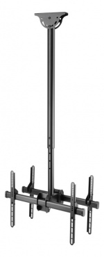 DELTACO OFFICE Teleskopisk dobbelt monitor takfeste, 1060-1560 mm