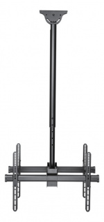 DELTACO OFFICE Teleskopisk dobbelt monitor takfeste, 1060-1560 mm