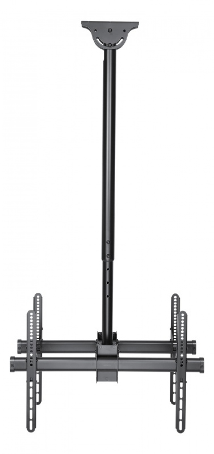 DELTACO OFFICE Teleskopisk dobbelt monitor takfeste, 1060-1560 mm