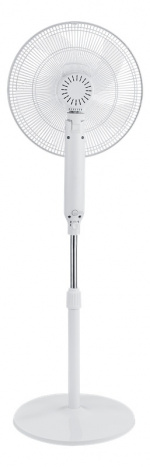 Nordic Home gulvvifte med fjernkontroll, 40 cm, stillegående, hvit