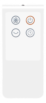 Nordic Home gulvvifte med fjernkontroll, 40 cm, stillegående, hvit