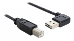 DeLOCK Kabel EASY-USB 2.0 Type-A hann vinklet W/H, > USB 2.0 Type-B DeLOCK Kabel EASY-USB 2.0 Type-A hann vinklet W/H, > USB 2.0 Type-B