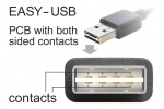 DeLOCK Kabel EASY-USB 2.0 Type-A hann vinklet W/H, > USB 2.0 Type-B DeLOCK Kabel EASY-USB 2.0 Type-A hann vinklet W/H, > USB 2.0 Type-B