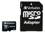 Verbatim microSDXC-kort, 128GB, inkl.adapter, klasse 10