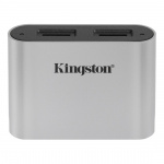 Kingston USB3.2 Gen1 Workflow Dual-Slot microSDHC/SDXC UHS-II-kortleser for arbeidsflytstasjon