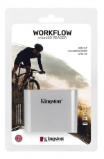 Kingston USB3.2 Gen1 Workflow Dual-Slot microSDHC/SDXC UHS-II-kortleser for arbeidsflytstasjon