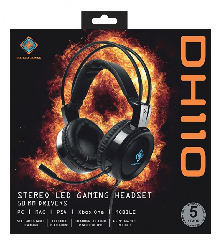 DELTACO GAMING DH110 Stereohodesett DELTACO GAMING DH110 Stereohodesett