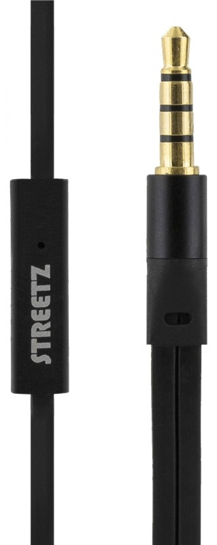 Streetz In-ear-hodetelefoner med mikrofon, media/svar-knapp, 3,5 mm, flokerfri