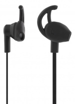 Streetz Stay-in-ear-hodetelefoner med mikrofon, media/svar-knapp, 3,5 mm, svart