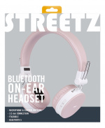 Streetz Sammenleggbart BT-hodesett for øret, 3,5 mm, rosa Streetz Sammenleggbart BT-hodesett for øret, 3,5 mm, rosa