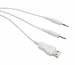 WHITE LINE WH85 Stereo gaming-hodesett, 57 mm drivere, hvit WHITE LINE WH85 Stereo gaming-hodesett, 57 mm drivere, hvit