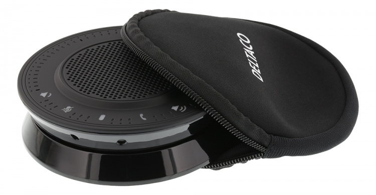 DELTACO OFFICE Konferanse-høyttaler/telefon, USB og 3,5 mm, sort