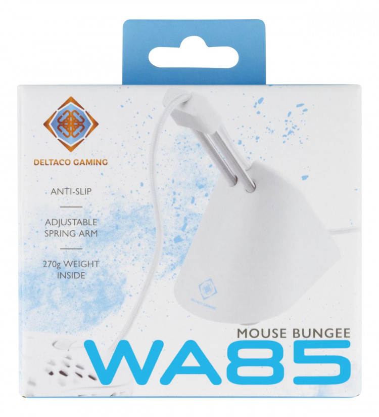 WHITE LINE WA85 Mouse Bungee, hvit/sølv WHITE LINE WA85 Mouse Bungee, hvit/sølv
