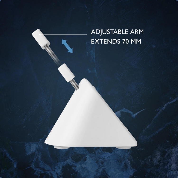 WHITE LINE WA85 Mouse Bungee, hvit/sølv WHITE LINE WA85 Mouse Bungee, hvit/sølv