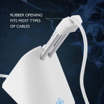 WHITE LINE WA85 Mouse Bungee, hvit/sølv WHITE LINE WA85 Mouse Bungee, hvit/sølv