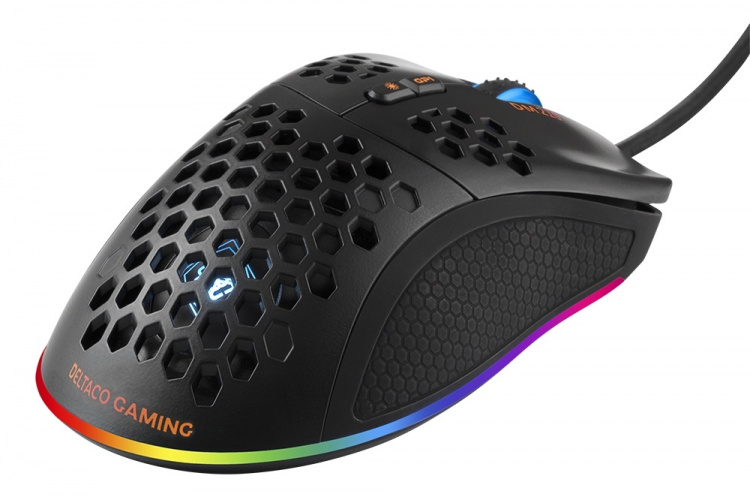 DELTACO GAMING DM210 lett gamingmus, RGB, svart DELTACO GAMING DM210 lett gamingmus, RGB, svart