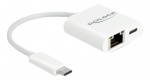 DeLOCK USB Type-CT-adapter til Gigabit LAN 10/100/1000 Mbps med Power D