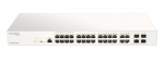 28-port Gigabit PoE+ Nuclias Smart Managed Switch inkludert 4x 1G Com